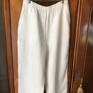 Ilona linen slim crinkle  pant